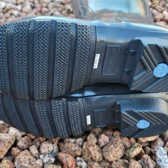 HUNTER Adjustable Back Gloss Waterproof Rain Boot 9US 7UK EU40/41 - Picture 8 of 9